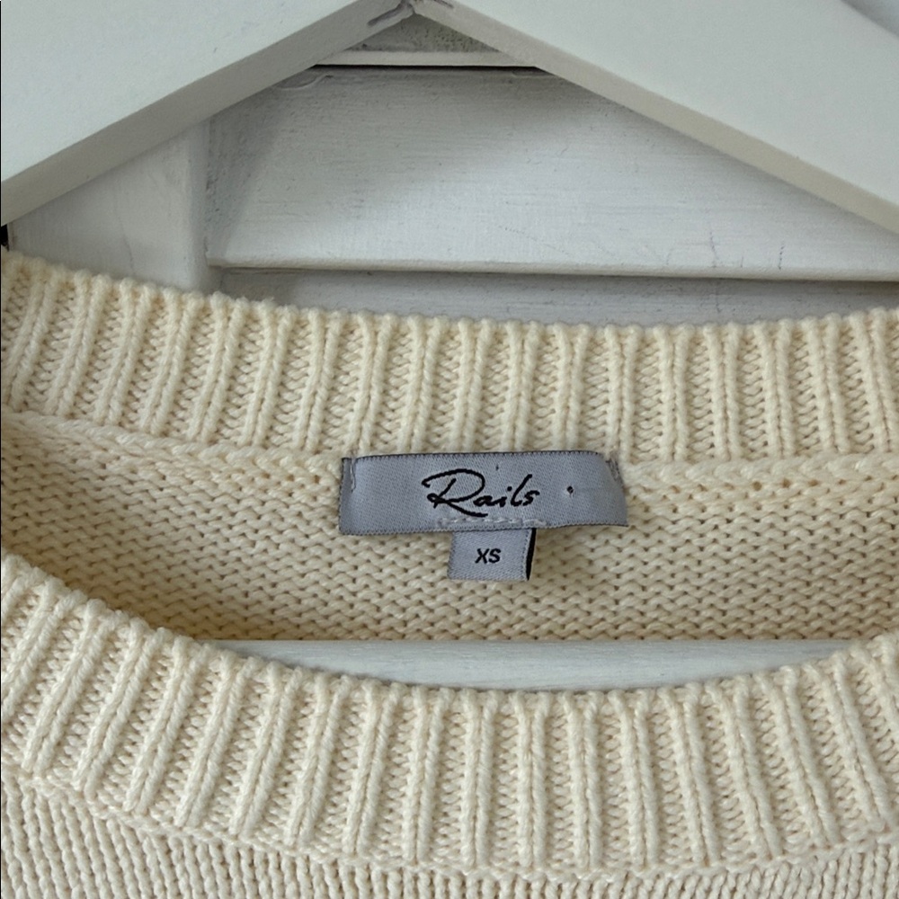 Rails Cream Star Pattern Sweater - Picture 4 of 6